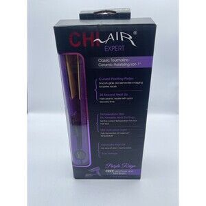CHI AIR Expert Classic Tourmaline 1” Ceramic Hairstyling Iron PURPLE REIGN NIB